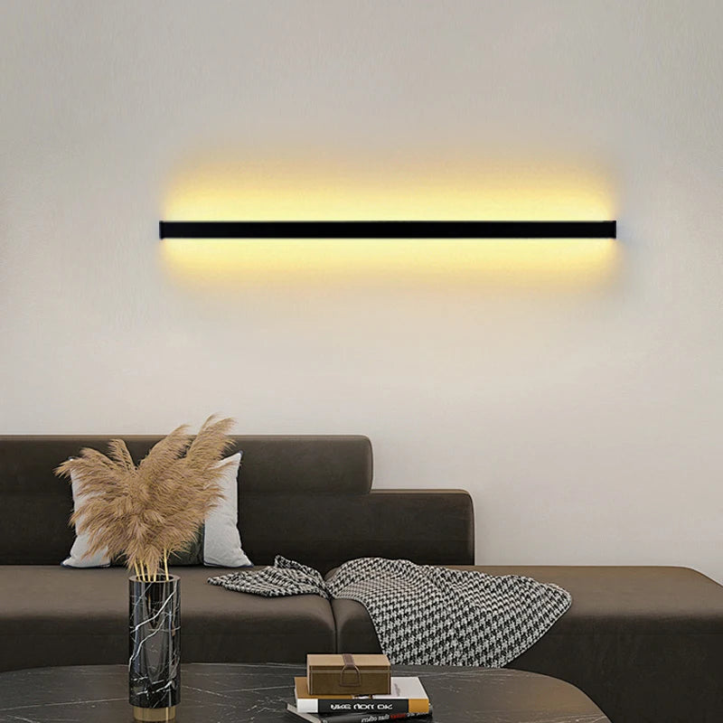 Modern LED Wall Lamp – Minimalist Long Strip Wall Sconce (AC220V)