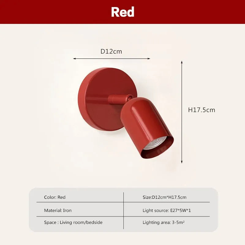 Minimalist Macaron Wall Sconce – Modern Nordic Indoor Light